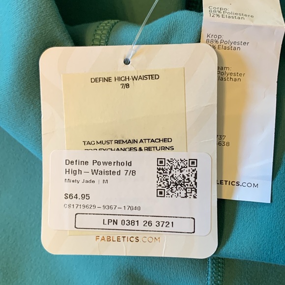 NWT Fabletics power hold 7/8 Brand new - Picture 6 of 7
